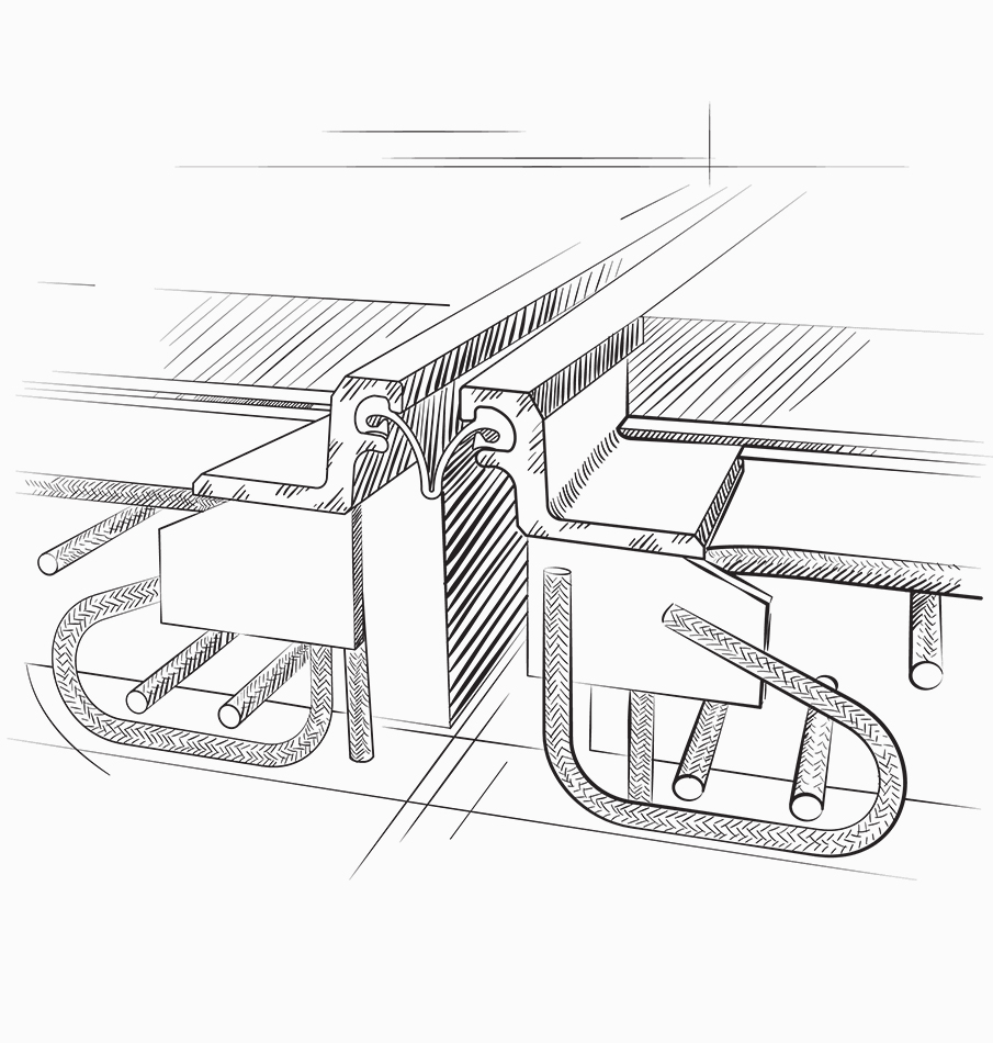 Однопрофильные (балочные) деформационные швы